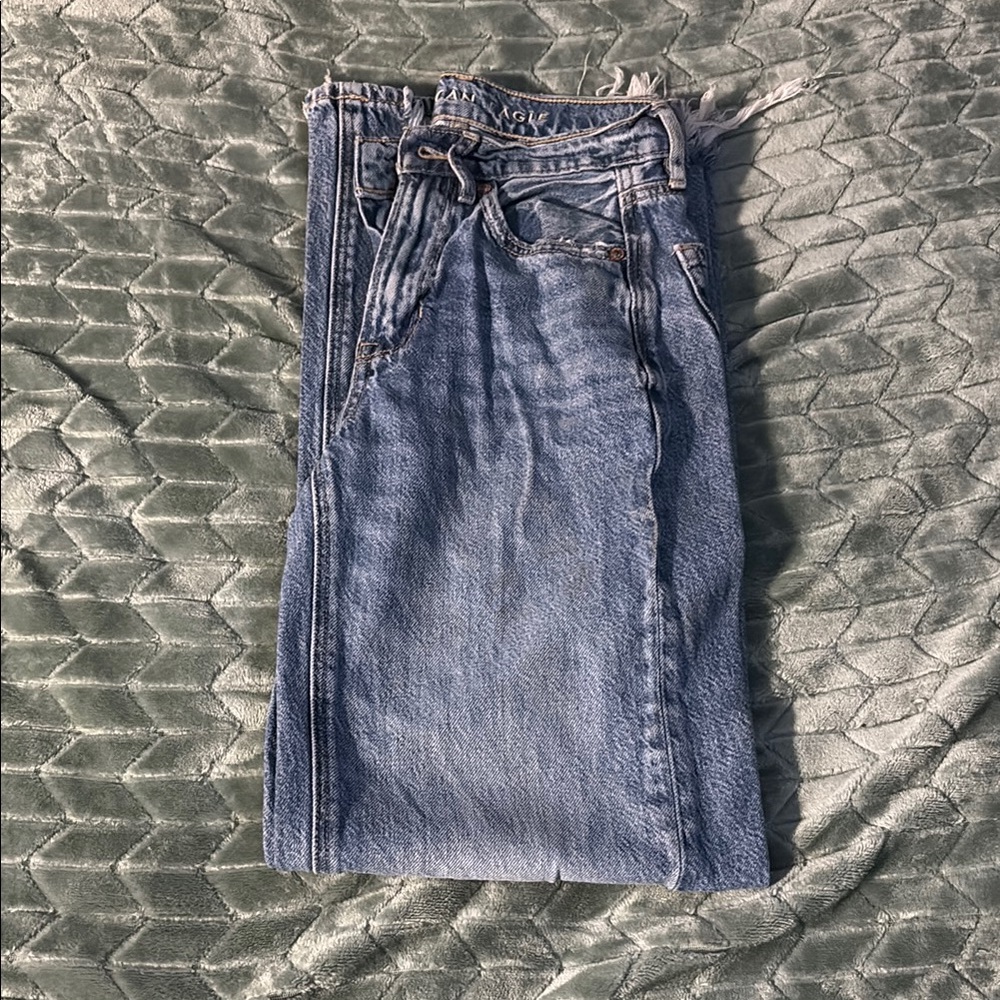 Ae Super High Rise Baggy Wide Leg, 000